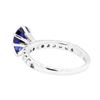 Image 3 : 14KT White Gold 1.31 ctw Sapphire and Diamond Ring