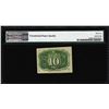 Image 2 : 1863 10 Cents Second Issue Fractional Currency Note Fr.1246 PMG Gem Uncirculated 65EPQ