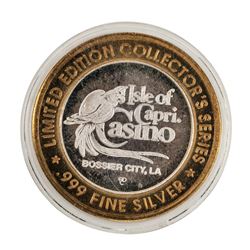 .999 Fine Silver Isle of Capri Casino Louisiana $10 Limited Edition Gaming Token