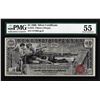 Image 1 : 1896 $1 Educational Silver Certificate Note Fr.224 PMG About Uncirculated 55
