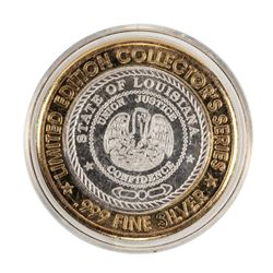 .999 Silver Horseshoe Bossier City, LA $10 Casino Limited Edition Gaming Token