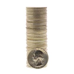 Roll of (40) Brilliant Uncirculated 1964-D Washington Quarter Coins