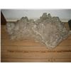 Image 3 : VERY LARGE QUARTZ CRYSTAL GEODE IN NATURAL SHAPE OF BEACH, SAND AND MOUNTAINS IN EXCELLENT CONDITION