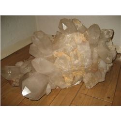 VERY LARGE QUARTZ CRYSTAL GEODE WITH LARGE POINTS / MASSIVE SIZE HUNDREDS OF POUNDS