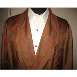 HUGH HEFNER FAMOUS SILK ROBE FROM DESIGNER ARCHIVE IN BRAND NEW CONDITION