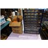 Image 1 : HARDWARE ORGANIZER, CLAMP, MEASURING TAPE, HAMMER, AND TOOLS