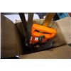 Image 4 : HARDWARE ORGANIZER, CLAMP, MEASURING TAPE, HAMMER, AND TOOLS