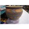 Image 4 : WOOD FOOTSTOOL AND CERAMIC PLANTER