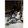 Image 1 : EIGHT PAIRS OF KIDS SKATES AND ROLLER BLADES