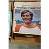 Image 2 : 2 BOXES CANADIAN MAGAZINES AND OLD NEWSPAPERS AND COMICS FROM 1980S
