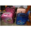 Image 1 : LOT OF PINK AND BLUE LUGGAGE