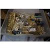 Image 1 : BIN OF WOOD CRAFT SUPPLIES