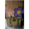Image 1 : 2 5FT PAINTED SELF STANDING FLOWERS