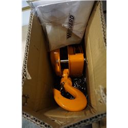 NEW WESTWARD 3 TON CHAIN HOIST