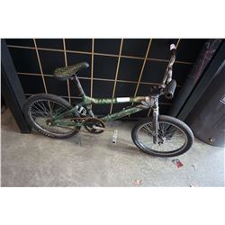 GREEN AND GREY NO NAME BMX BIKE