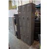Image 1 : BANK OF 6 LOCKERS 6FT TALL