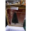 Image 3 : PRE LIT CHRISTMAS TREE, STAND, AND BOX OF CHRISTMAS