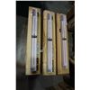 Image 2 : 3 LEDA LIGHT FLUORESCENT LIGHT FIXTURES W/ BULBS 2 x 2 FOOT
