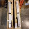 Image 2 : 2 LEDA LIGHT FLUORESCENT LIGHT FIXTURES W/ BULBS 2 x 2 FOOT