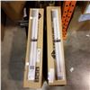 Image 2 : 2 LEDA LIGHT FLUORESCENT LIGHT FIXTURES W/ BULBS 2 x 2 FOOT