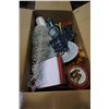 Image 10 : BOX OF XMAS DECOR, SANTA, AND XMAS TREE