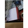 Image 11 : BOX OF XMAS DECOR, SANTA, AND XMAS TREE