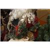 Image 6 : BOX OF XMAS DECOR, SANTA, AND XMAS TREE