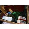 Image 7 : BOX OF XMAS DECOR, SANTA, AND XMAS TREE