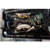 Image 2 : STANLEY ROLLING TOOLBOX W/ SANDER, SAW CAT, CIRCULAR SAW, AND TOOLS