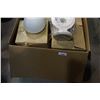 Image 2 : BOX OF LIGHT FIXTURES AND SHADES