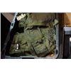 Image 2 : TOTE OF STATIC LINES PARACHUTE BAGS AND INNER CHUTE BAGS W/ BOX OF PARTS