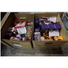 Image 1 : 2 BOXES OF LIGHTBULBS, COLORED, PURPLE, ORANGE