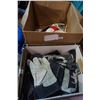 Image 1 : BOX OF WORK GLOVES AND FIRE EXTINGUISHER AND ALARMS