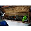 Image 2 : ORANGE METAL BOX OF TOOLS, RYOBI CORDLESS DRILL W/ CHARGER