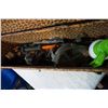 Image 3 : ORANGE METAL BOX OF TOOLS, RYOBI CORDLESS DRILL W/ CHARGER
