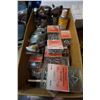 Image 3 : BOX OF SCREWS, WHEEL CLEANER, HARDWARE, AND ADAPTERS