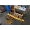 Image 2 : MOVIES SET CEDAR SIDE TABLE, COAT RACK, AND MESSAGE HOLDER