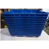 Image 1 : 13 BLUE PLASTIC TRAYS