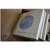 Image 2 : BOX OF COLLECTOR PLATES AND VINTAGE WALL LAMP