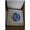 Image 3 : BOX OF COLLECTOR PLATES AND VINTAGE WALL LAMP