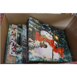 LOT OF LIGHT UP XMAS CANVAS PRINTS