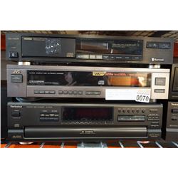 SHERWOOD CD-1160R, TECHNICS SL-PD788, AND JVC XL-R204 CD PLAYERS