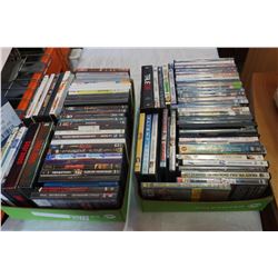 2 TRAYS OF DVDS