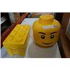 Image 1 : LEGO HEAD STORAGE CASE W/ LEGO AND LEGO CASE W/ LEGO