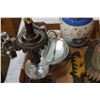 Image 2 : LIGHT UP VANITY MIRROR, BISCOTTI JAR, ROOSTER COAT HANGER, AND LAMP