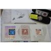 Image 4 : 2001 DENNIS POTWIN COIN AND STAMP SET PLUS 1999-2000 OFFICIAL MILLENIUM COIN AND STAMP SET
