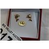 Image 3 : 14KT YELLOW GOLD "DOLPHIN" EARRINGS .42G OF GOLD - RETAIL $300