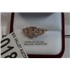 Image 4 : STERLING SILVER RODE GOLD PLATED GENUINE 1.8CT MORGANITE RING SIZE 6 W/ APPRAISAL $800