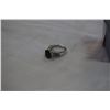 Image 3 : SILVER SMOKEY QUARTZ RING W/ COLOURED SIDE STONES SIZE 7