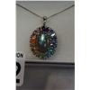 Image 5 : SILVER NECKLACE W/ SEMI PRECIOUS STONES